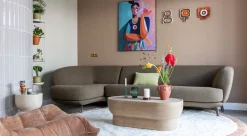 Tuintafels|Ovale Salontafels-Zuiver Noble Salontafel Beige