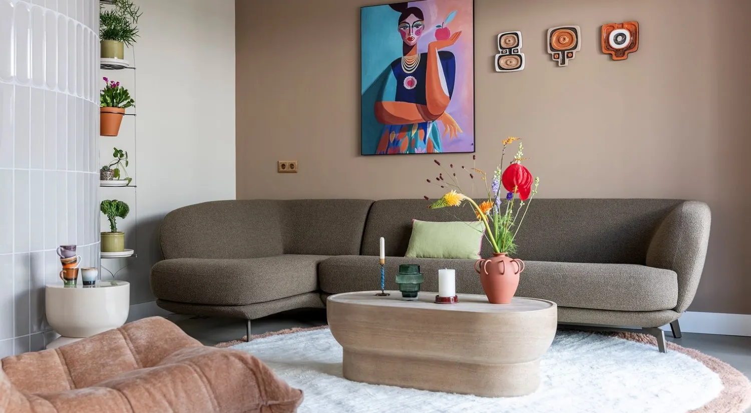 Tuintafels|Ovale Salontafels-Zuiver Noble Salontafel Beige