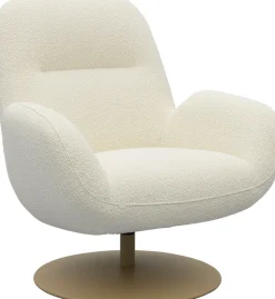 Draaifauteuils-Trendhopper Nola Fauteuil Ecru