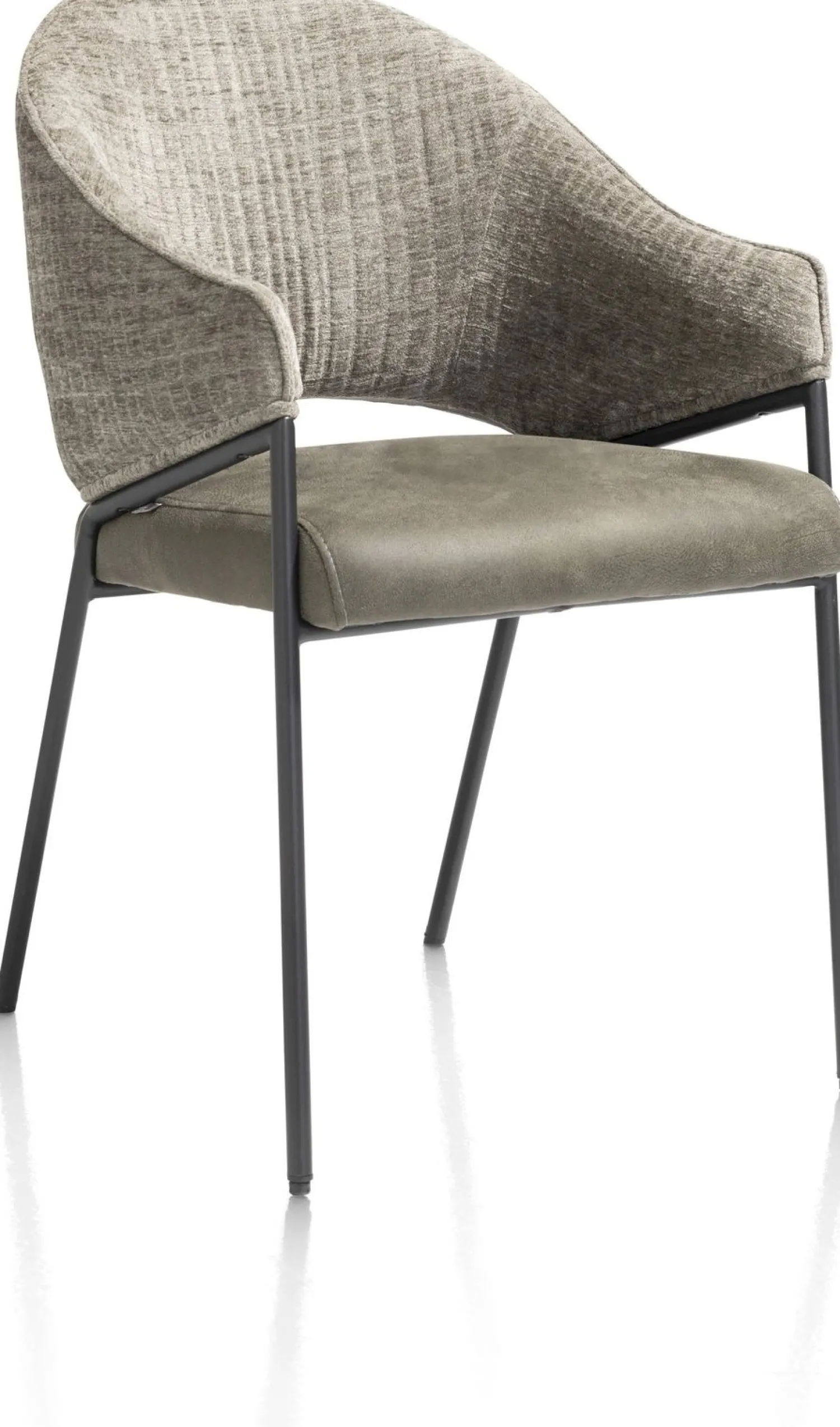 Eetkamerstoelen Met Armleuning-XOOON Nolan Eetkamerstoel Olive