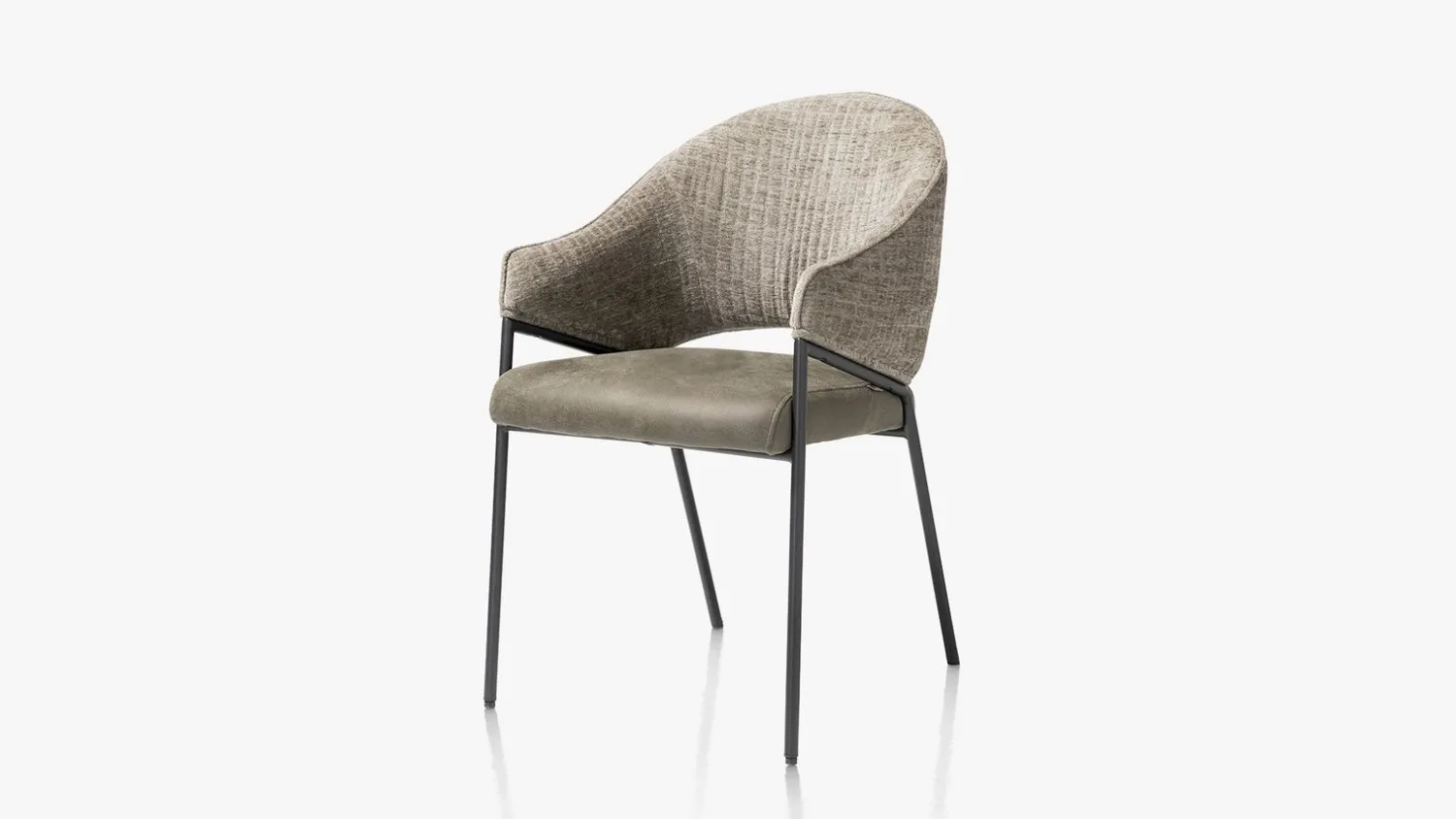 Eetkamerstoelen Met Armleuning-XOOON Nolan Eetkamerstoel Olive