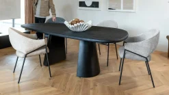 Eetkamerstoelen Met Armleuning-XOOON Nolan Eetkamerstoel Ice Grey