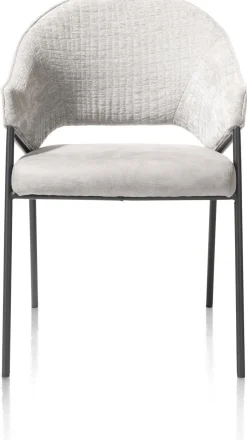 Eetkamerstoelen Met Armleuning-XOOON Nolan Eetkamerstoel Ice Grey