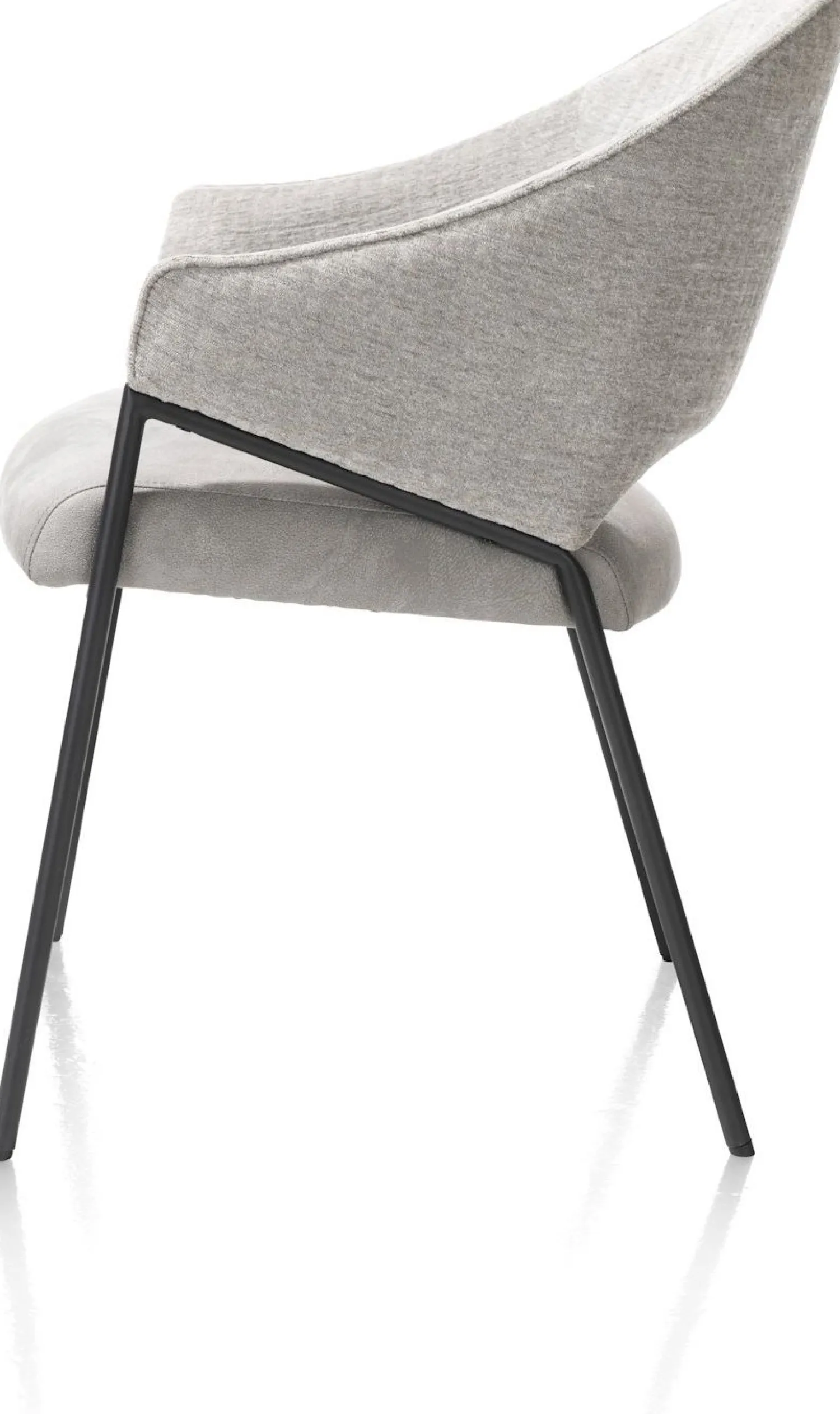 Eetkamerstoelen Met Armleuning-XOOON Nolan Eetkamerstoel Ice Grey