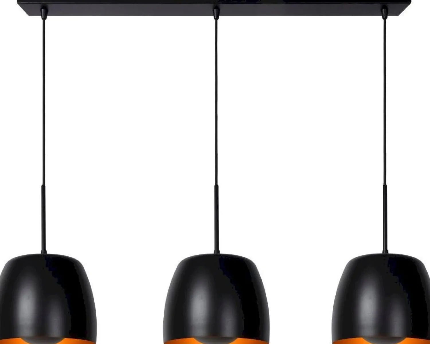 Hanglampen|Hanglampen-Lucide Nolan Zwart Hanglamp Zwart, Goud