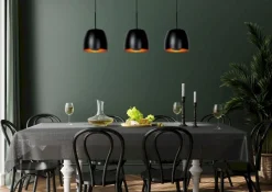 Hanglampen|Hanglampen-Lucide Nolan Zwart Hanglamp Zwart, Goud