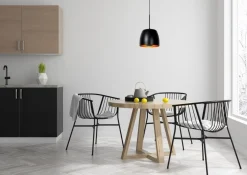 Hanglampen|Hanglampen-Lucide Nolan Zwart Hanglamp Zwart, Goud