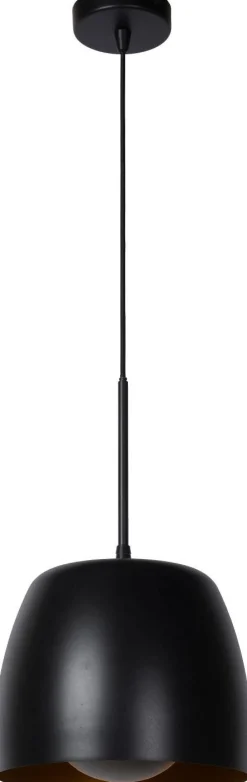 Hanglampen|Hanglampen-Lucide Nolan Zwart Hanglamp Zwart, Goud