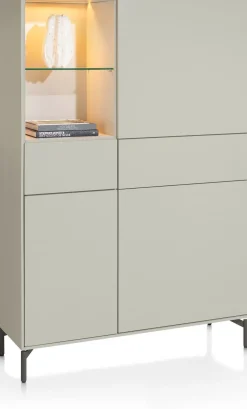 Opbergkasten|Opbergkasten-XOOON Noon Bergkast Silk Grey, Grafiet