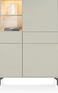 Opbergkasten|Opbergkasten-XOOON Noon Bergkast Silk Grey, Grafiet