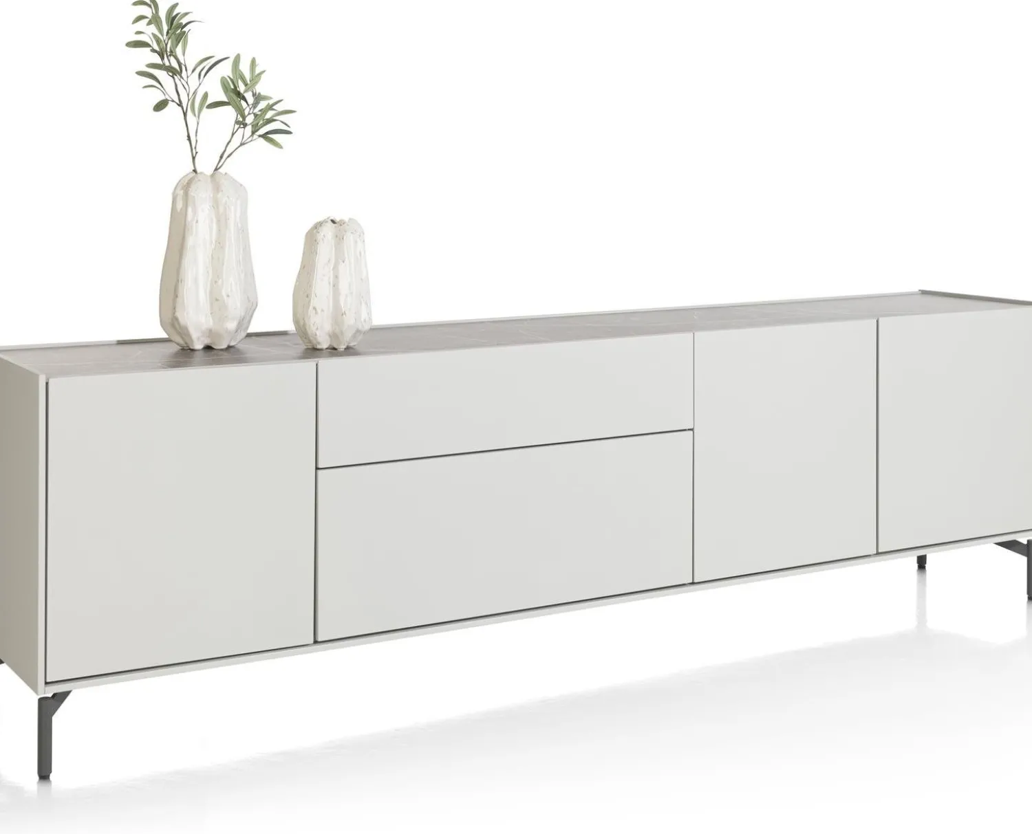 Dressoirs-XOOON Noon Dressoir Light Grey, Grafiet
