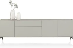 Dressoirs-XOOON Noon Dressoir Light Grey, Grafiet