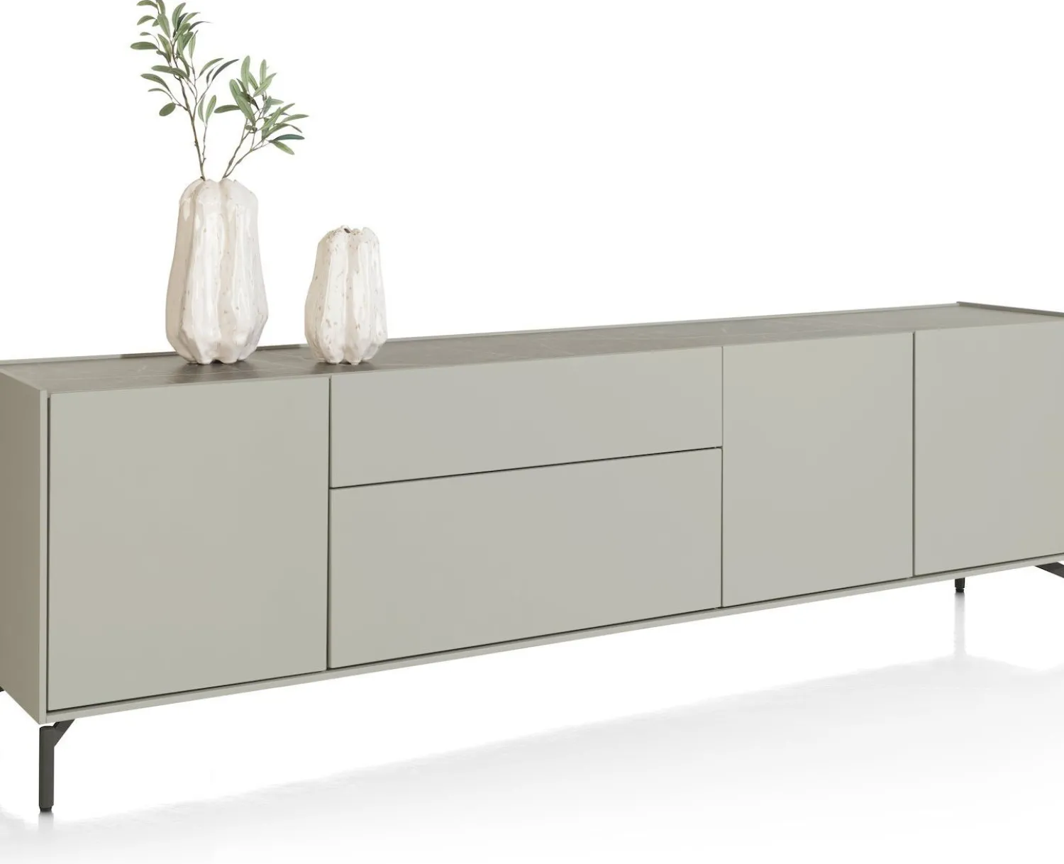 Dressoirs-XOOON Noon Dressoir Light Grey, Grafiet