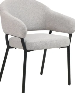 Eetkamerstoelen Met Armleuning-Movani Nour Armstoel Grijs