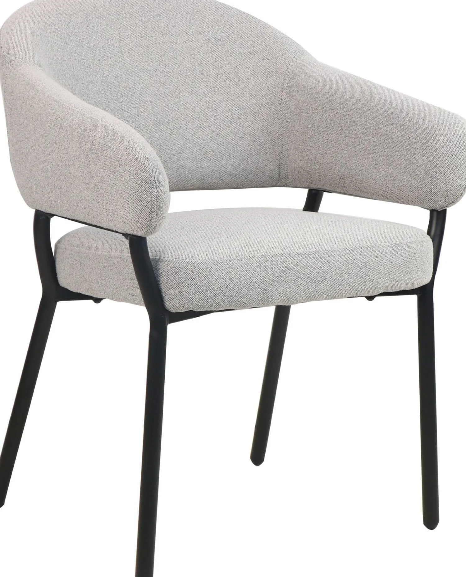 Eetkamerstoelen Met Armleuning-Movani Nour Armstoel Grijs