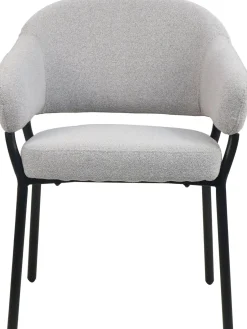 Eetkamerstoelen Met Armleuning-Movani Nour Armstoel Grijs