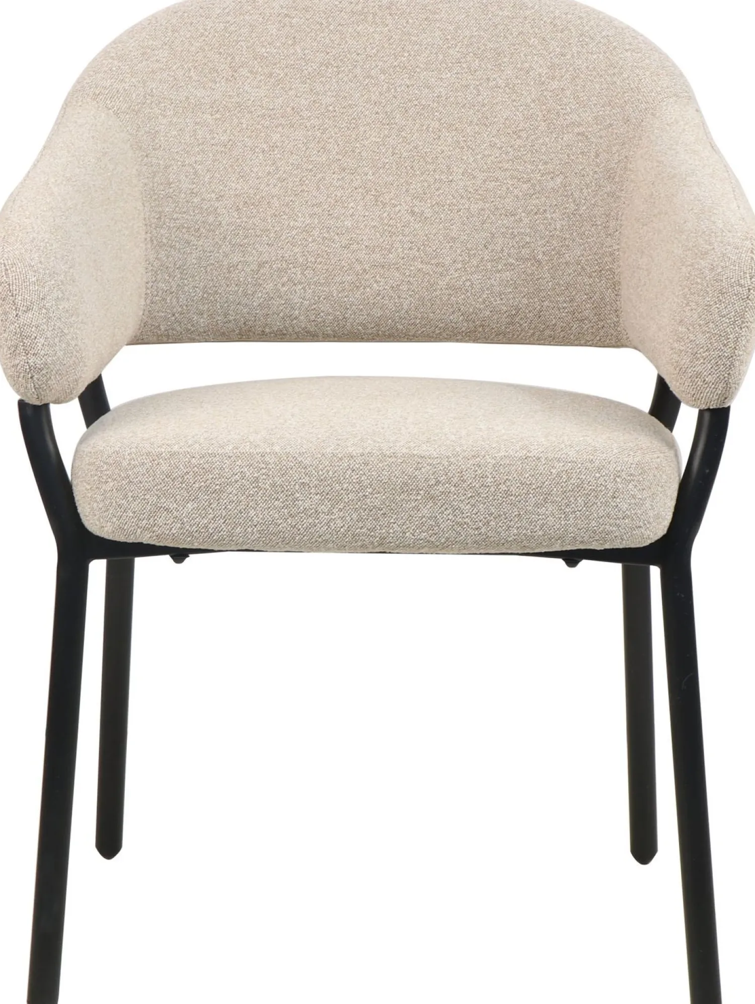 Eetkamerstoelen Met Armleuning-Movani Nour Armstoel Zand Beige