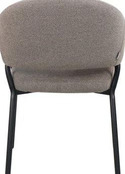 Eetkamerstoelen Met Armleuning-Movani Nour Armstoel Leem Bruin