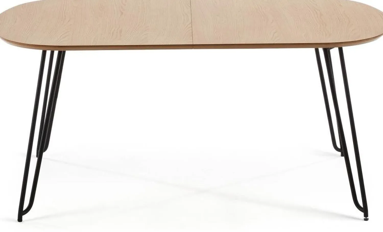 Houten Eettafels-Kave Home Novaks Uitschuifbare Eettafel Bruin