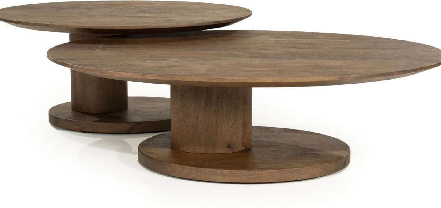 Houten Salontafels-Eleonora Novia Salontafel Lichtbruin