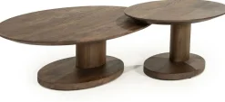 Houten Salontafels-Eleonora Novia Salontafel Lichtbruin