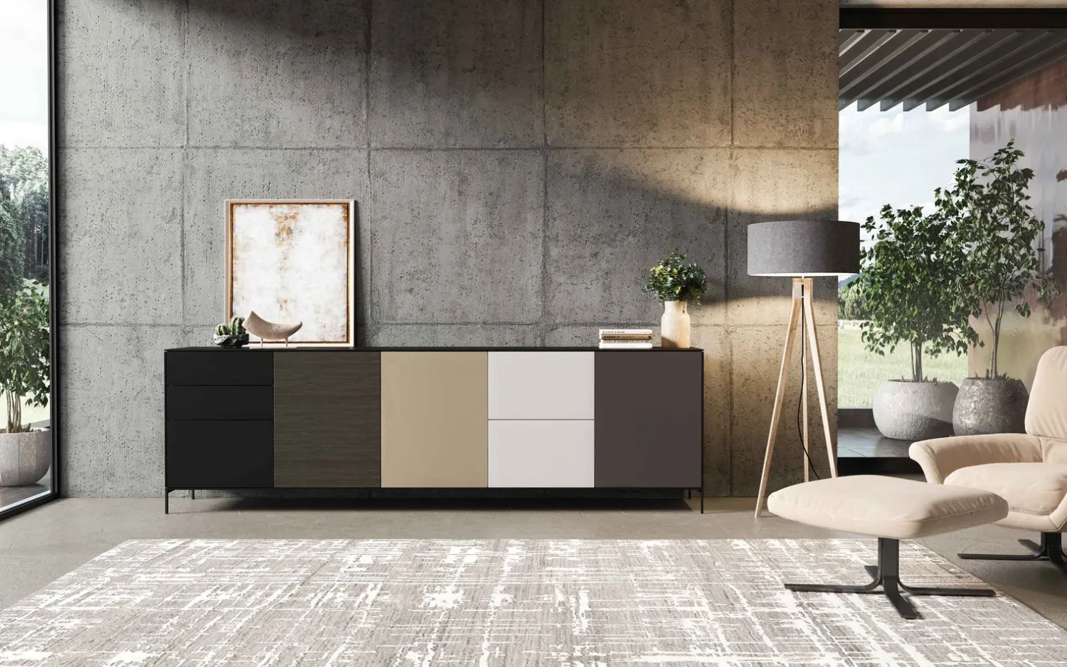 Dressoirs-Saunaco Nyro Dressoir Wit