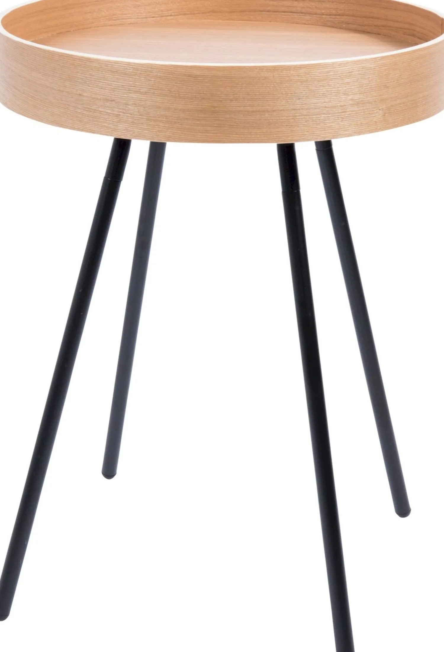 Ronde Bijzettafels-Zuiver Oak Tray Bijzettafel