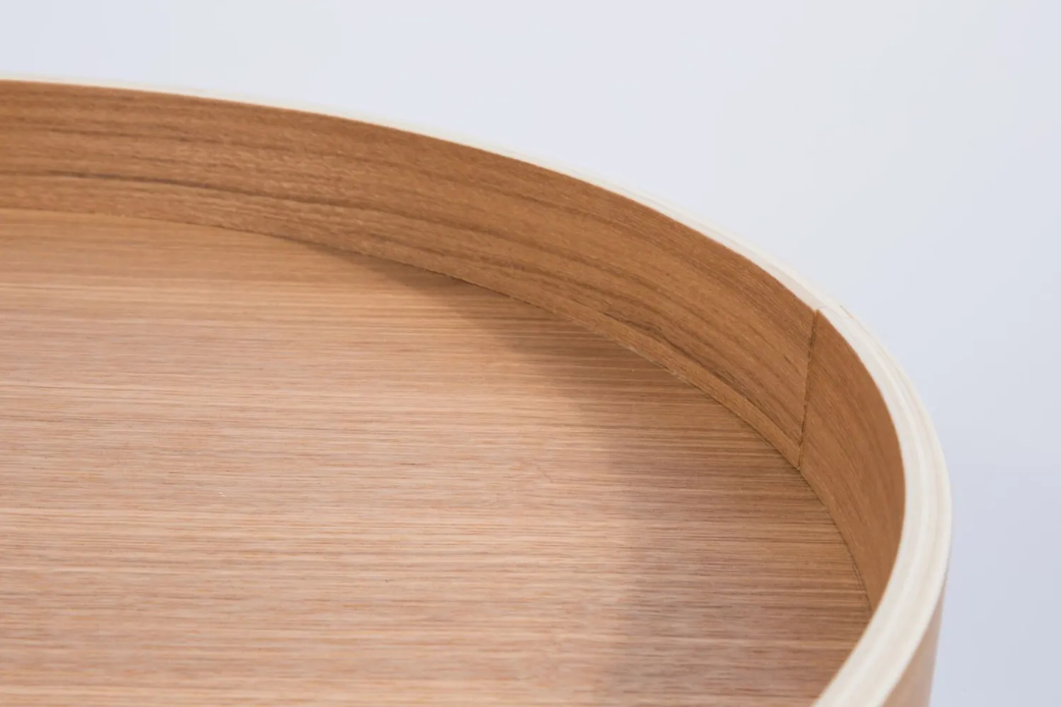Ronde Bijzettafels-Zuiver Oak Tray Bijzettafel