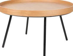 Ronde Bijzettafels-Zuiver Oak Tray Salontafel