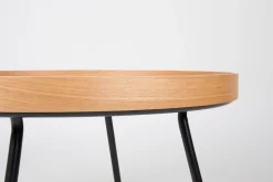 Ronde Bijzettafels-Zuiver Oak Tray Salontafel