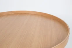 Ronde Bijzettafels-Zuiver Oak Tray Salontafel