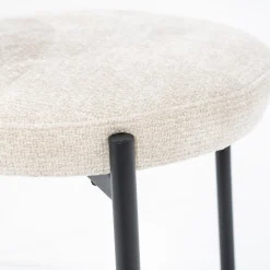 Eetkamerstoelen Zonder Armleuning-By Boo Oasis Eetkamerstoel Beige