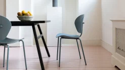 Eetkamerstoelen Zonder Armleuning-Zuiver Ocean (set van 2) Eetkamerstoel Ocean Blue
