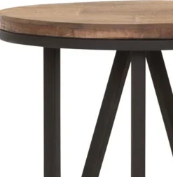 Ronde Bijzettafels|Industriële Bijzettafels-DTP Home Odeon Bijzettafel Bruin