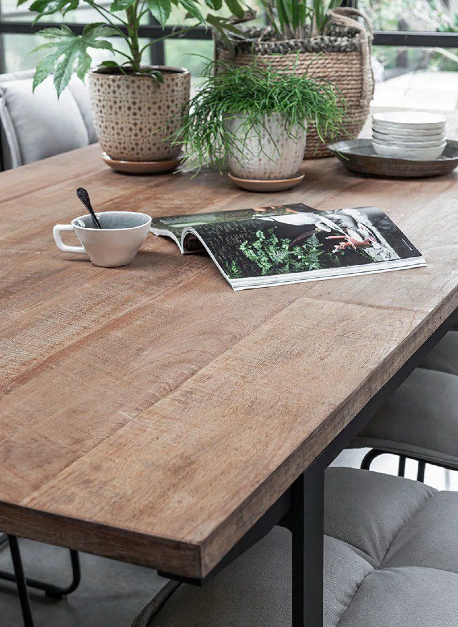 Houten Eettafels|Rechthoekige Eettafels-DTP Home Odeon Eettafel Brown
