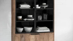 Buffetkasten|Buffetkasten-DTP Home Odeon Vitrinekast bruin