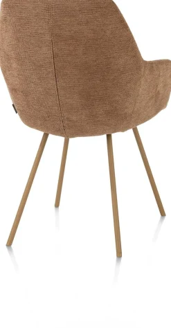Kuipstoelen|Eetkamerstoelen Met Armleuning-XOOON Odin Armstoel Koper, Biscuit