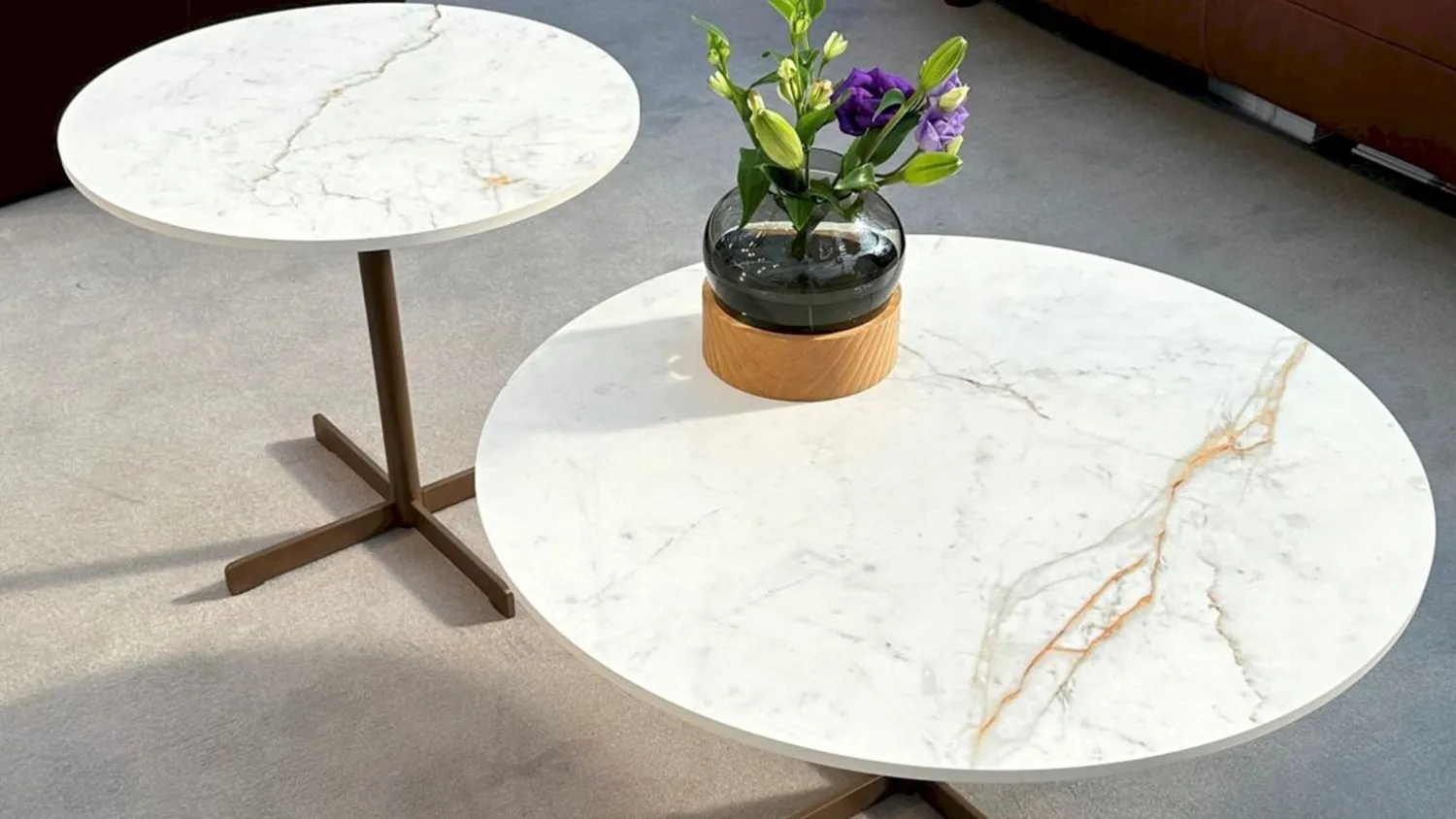 Ronde Bijzettafels|Design Salontafels-Metaform Old School Bijzettafel Wit
