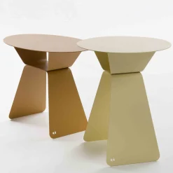 Ronde Bijzettafels-Bert Plantagie Olly Rond Bijzettafel Orange, Brown