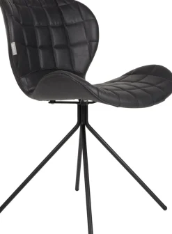 Eetkamerstoelen Zonder Armleuning-Zuiver OMG LL (set van 2) Eetkamerstoel Black