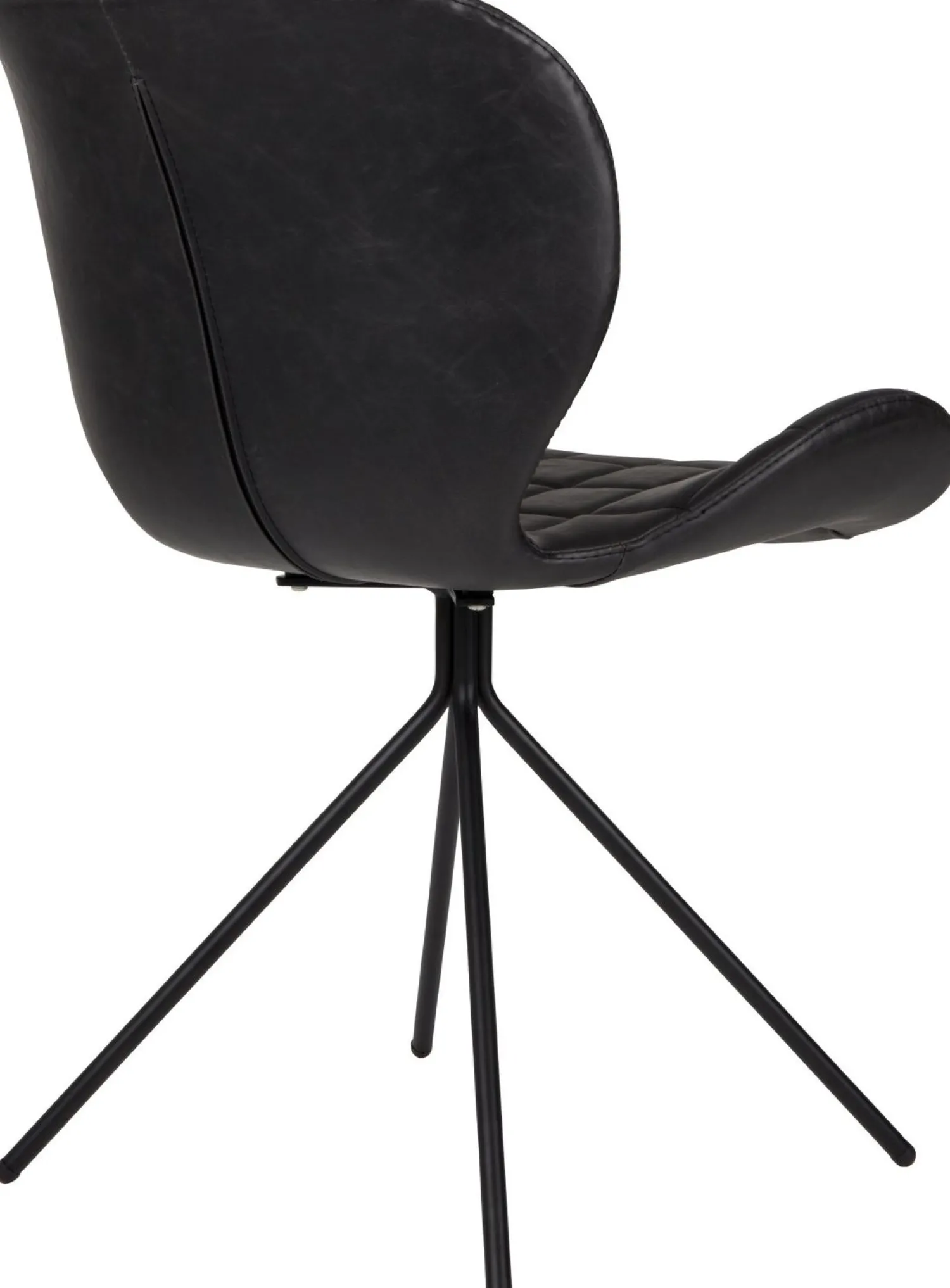 Eetkamerstoelen Zonder Armleuning-Zuiver OMG LL (set van 2) Eetkamerstoel Black