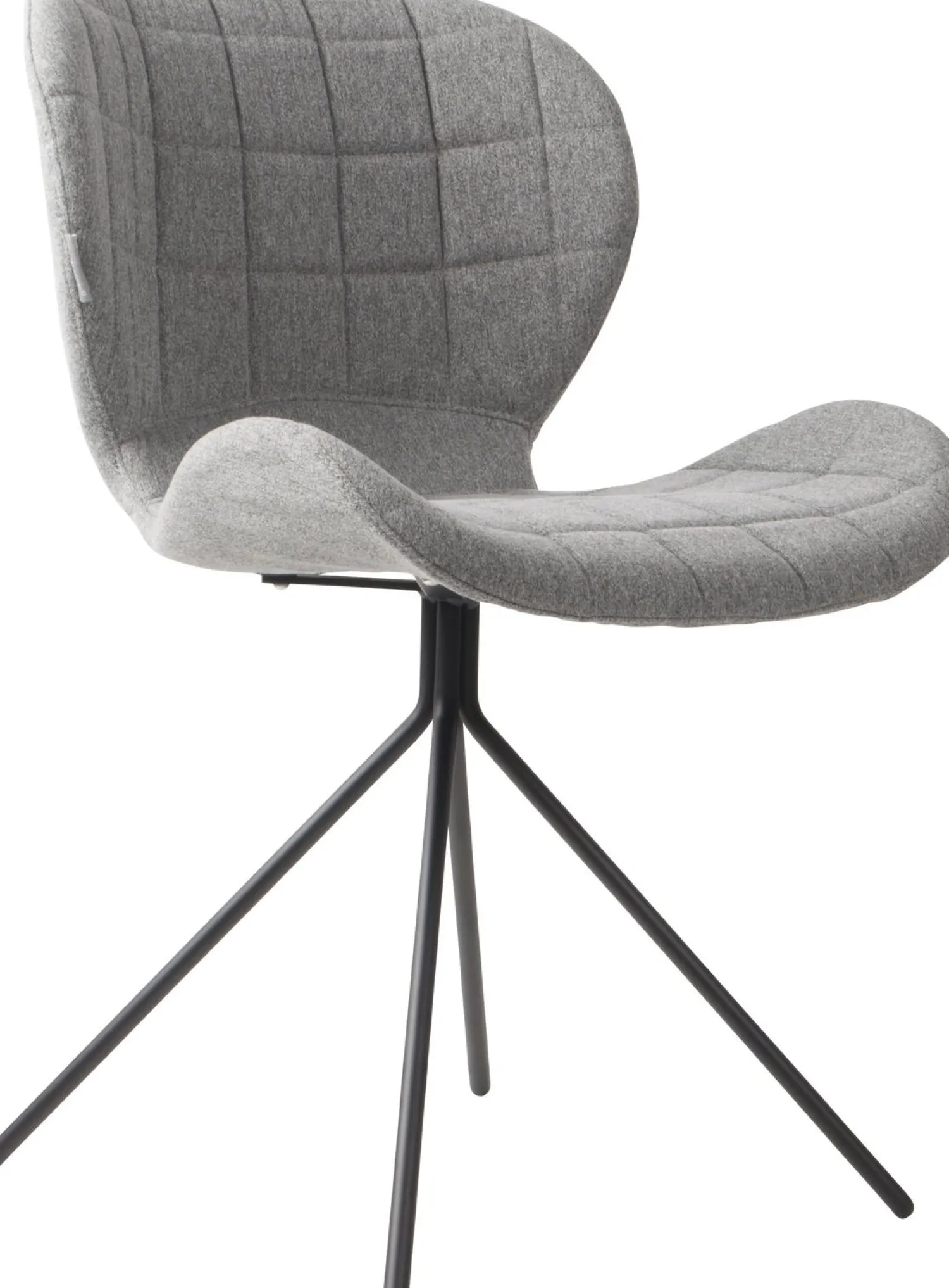 Eetkamerstoelen Zonder Armleuning-Zuiver OMG (set van 2) Eetkamerstoel Light Grey