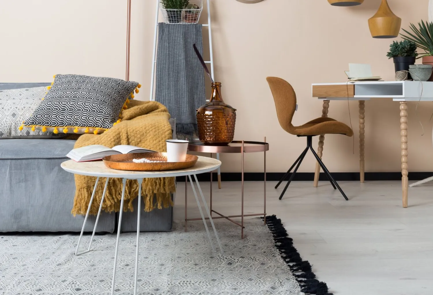 Eetkamerstoelen Zonder Armleuning-Zuiver OMG (set van 2) Eetkamerstoel Light Grey