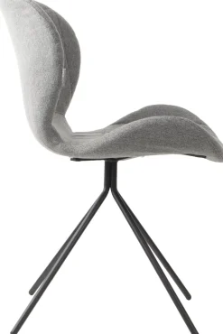 Eetkamerstoelen Zonder Armleuning-Zuiver OMG (set van 2) Eetkamerstoel Light Grey