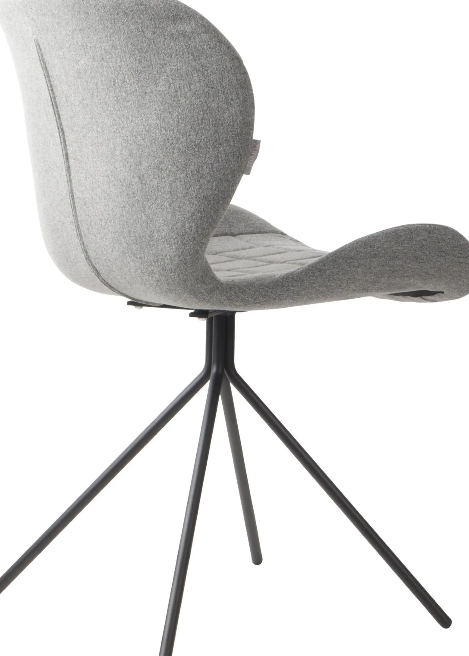 Eetkamerstoelen Zonder Armleuning-Zuiver OMG (set van 2) Eetkamerstoel Light Grey