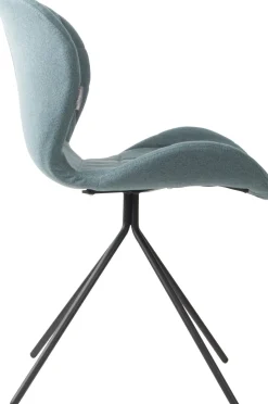 Eetkamerstoelen Zonder Armleuning-Zuiver OMG (set van 2) Eetkamerstoel Blue