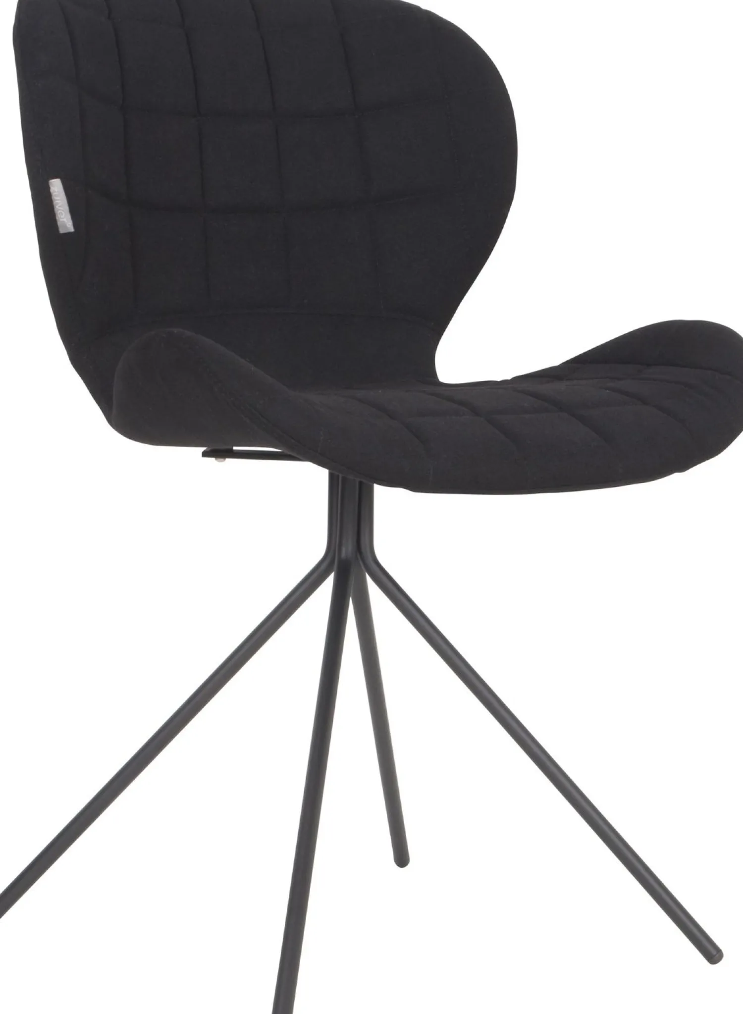 Eetkamerstoelen Zonder Armleuning-Zuiver OMG (set van 2) Eetkamerstoel Black