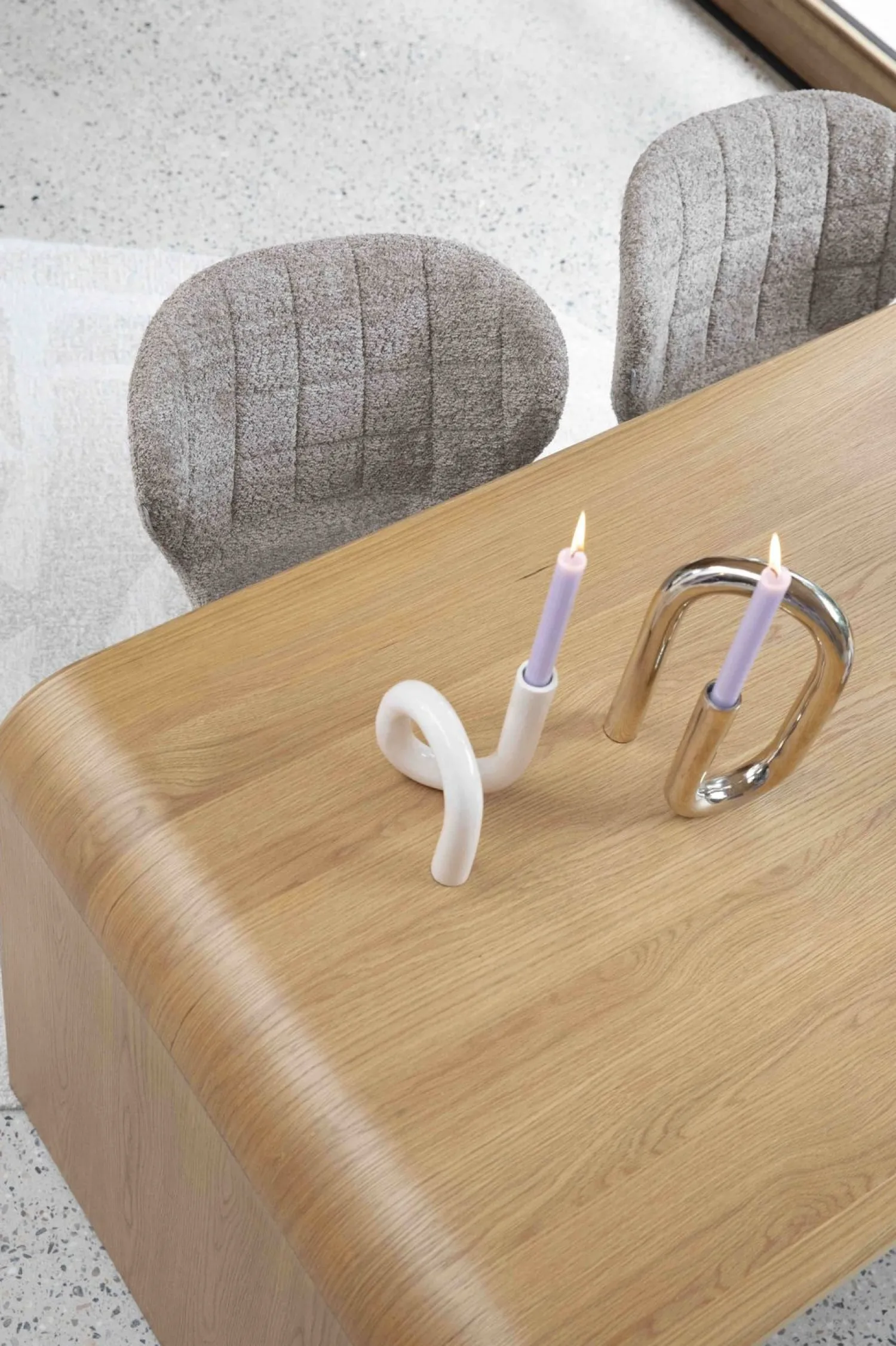 Design Stoelen|Eetkamerstoelen Zonder Armleuning-Zuiver OMG soft Soft (set van 2) Eetkamerstoel Beige