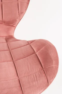 Eetkamerstoelen Zonder Armleuning-Zuiver OMG velvet (set van 2) Eetkamerstoel Old Pink