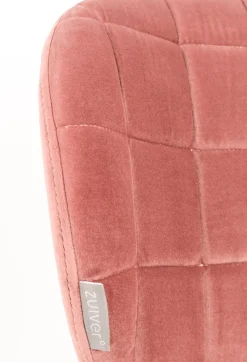 Eetkamerstoelen Zonder Armleuning-Zuiver OMG velvet (set van 2) Eetkamerstoel Old Pink